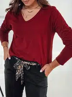 Bluzka damska oversize VAVLSTYLES gładka Dstreet