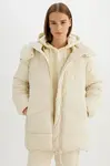 DEFACTO Water Repellent Hooded Puffer Jacket Parka Zipper Snap Pocket C9372AX24WN