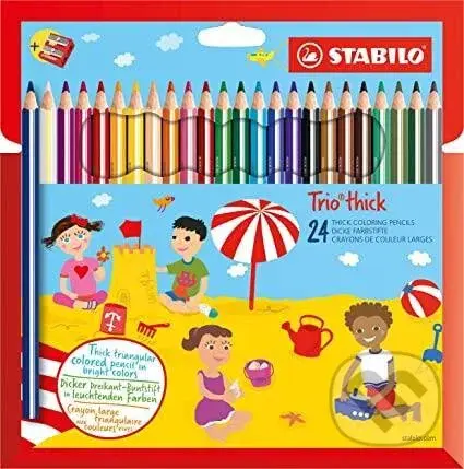 Pastelky STABILO Trio silné, sada 24 ks