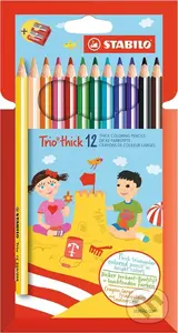 STABILO Trio, hrubá 12 ks Púzdro so strúhadlom