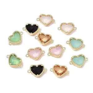 Brass & Glass Connector Charms