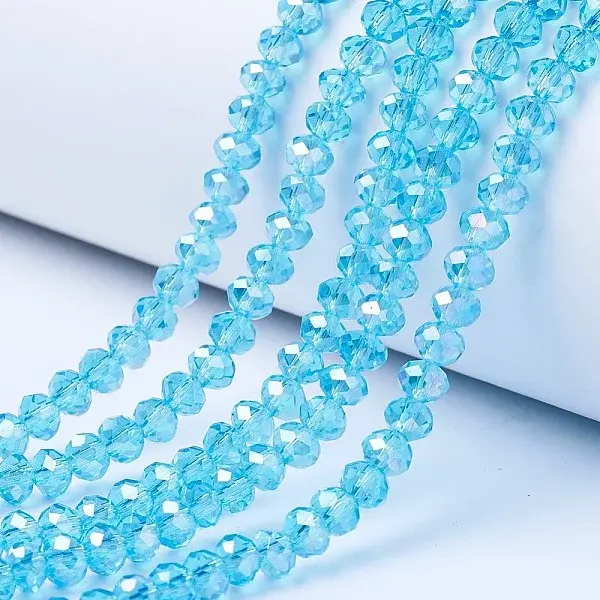 Electroplate Glass Beads Strands