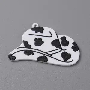 West Cowboy Style Printed Acrylic Pendants