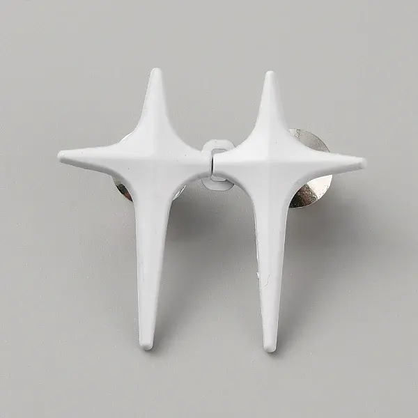 4 Pointed Star Shape Alloy Adjustable Jean Button Pins