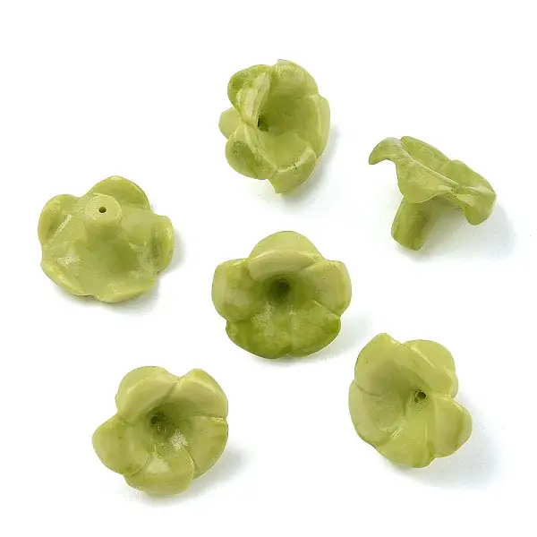 Dyed Synthetic Coral Carved Beads