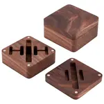 Walnut Wood Badge Storage Gift Box