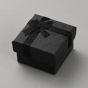 Square Paper Jewelry Ring Gift Storage Boxes