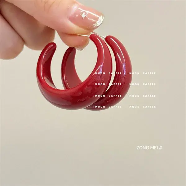 Resin Stud Earrings