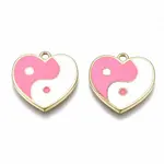 Rack Plating Alloy Enamel Pendants