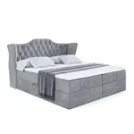 ALTDECOR AMERICKÁ postel s matrací H3 a roštem – VILA – 120 × 200 cm, šedá
