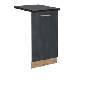 Vicco ČELNÍ PANEL MYČKY R-Line Černý beton 45 cm , PD Antracit
