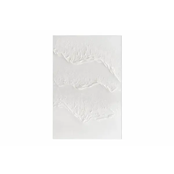 KUNSTLOFT RUČNĚ MALOVANÝ AKRYLOVÝ OBRAZ BÍLÝ, 60/90 CM