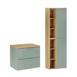 Petits-meubles KOUPELNOVÝ NÁBYTEK 60.6cm Oria 2er-Set Zelená