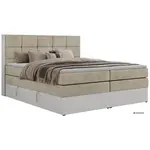 MKS POSTEL BOXSPRING ALVIT KING 160/200 - Béžová Samet - Topper Visco - H4