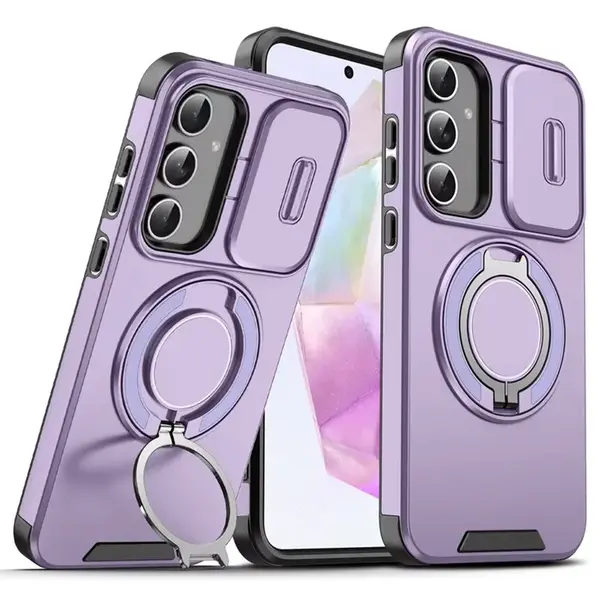 Camslide Stand obal, Samsung Galaxy A26 5G, fialový