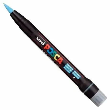Štětečková fixa Uni Posca 350 – 08 světle modrá