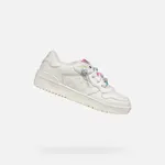 White Girls Geox Washiba Sneakers - Girls