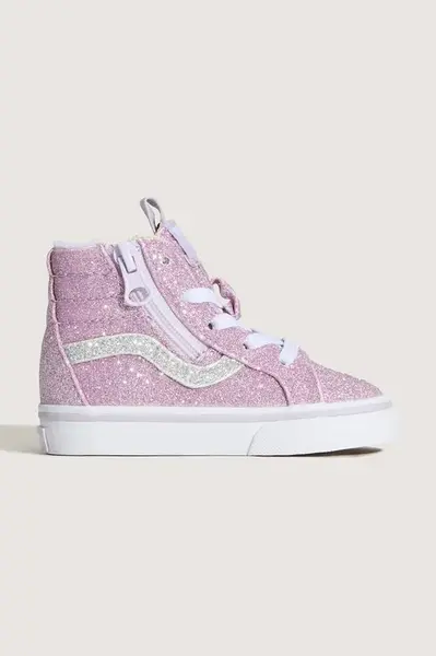 Dětské tenisky Vans SK8-Hi Reissue Side Zip růžová barva, VN0007Q3EMY1