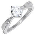 Soliter Zlatý dámský prsten s krystaly 229 001 00806 07 54 mm