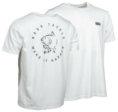 Nash tričko make it happen carp logo t-shirt ecru - xl