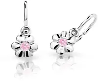 Cutie Jewellery Dětské náušnice z bílého zlata C1736-10-X-2 růžová