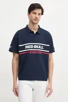 Bavlnené polo tričko Red Bull Racing x Pepe Jeans MOTO PANEL POLO
