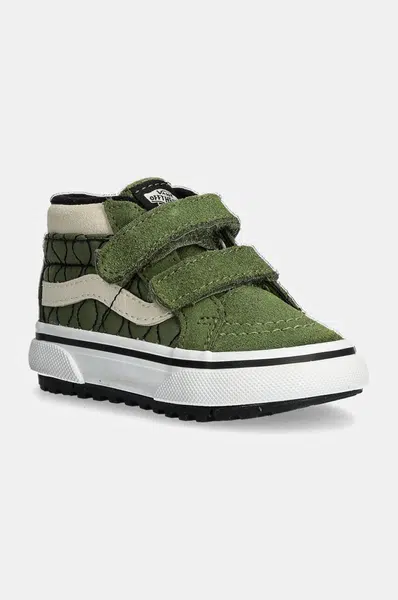 Detské tenisky Vans MTE SK8-Mid Reissue zelená farba, VN000D11V0N1