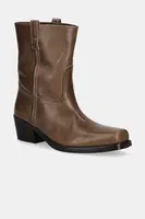 Kožené členkové topánky Weekend Max Mara Ranch