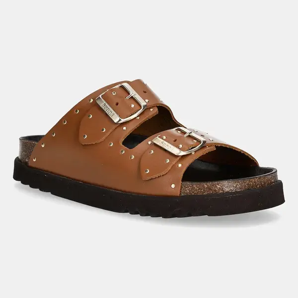 Kožené šľapky Scholl BEATRIZ