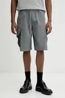 Bavlnené šortky A-COLD-WALL* pánske, šedá farba, ACWMB320