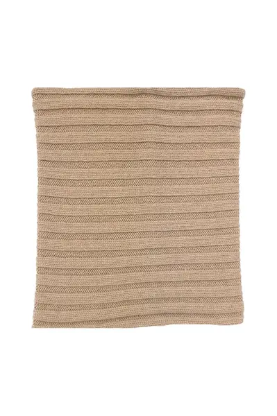 Detský komínový šál s prímesou kašmíru Jamiks DAJANA béžová farba, jednofarebný, JZH416