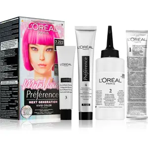 L’Oréal Paris Préférence Meta Vivids semipermanentná farba na vlasy odtieň 7.222 Meta Pink 1 ks