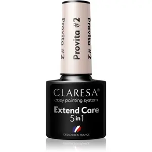 Claresa Extend Care 5 in 1 Provita podkladový lak pre gélové nechty s regeneračným účinkom odtieň #2 5 g