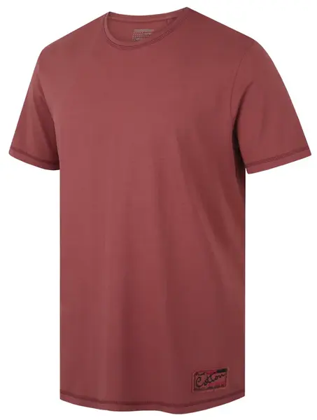 Husky  Tee Base M dark bordo, L Pánske bavlnené tričko