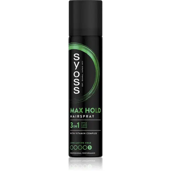 Syoss Max Hold lak na vlasy s extra silnou fixáciou mini 75 ml