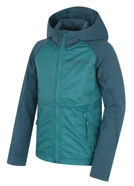 Husky  Any K turquoise, 134 Detská mikina s kapucňou