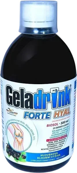 GELADRINK Forte HYAL biosol čierne ríbezle 500 ml