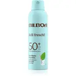 Bilboa Belli Freschi opaľovací sprej s mätou priepornou SPF 50+ 150 ml