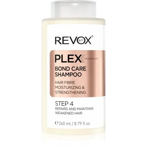 Revox B77 PLEX Bond Care Shampoo. Step 4 posilňujúci šampón s hydratačným účinkom 260 ml
