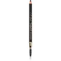 L.A. Girl Cosmetics Featherlite dlhotrvajúca ceruzka na obočie s kefkou odtieň Soft Black 1.1 g