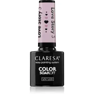 Claresa SoakOff UV/LED Color Love Story gélový lak na nechty odtieň 3 5 g