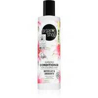 Organic Shop Organic Shea & Lily rozjasňujúci kondicionér pre lesk a ľahké rozčesávanie vlasov pre farbené vlasy 280 ml