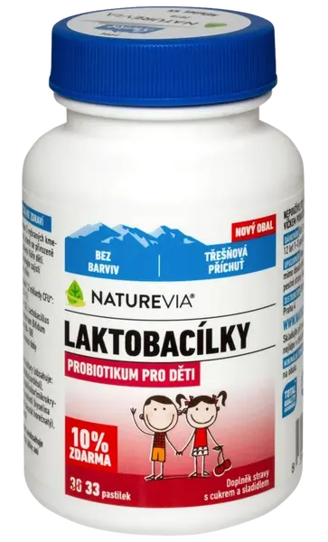 NATUREVIA Laktobacieľky čerešňové 33 pastiliek