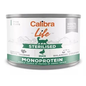 Calibra Cat Life konzerva Sterilised Duck 200 g | Konzerva pre mačky
