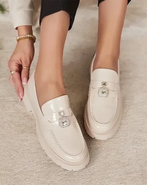 Resti Women's lacquered moccasins Bemies