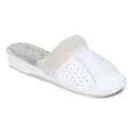 Dámske šľapky na kline biele veľ. 39