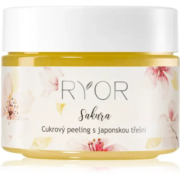 RYOR Japonská Třešeň cukrový peeling pre jemné čistenie a výživu pokožky 325 g