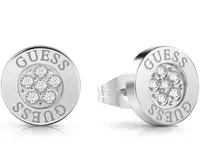 Guess Třpytivé peckové náušnice se zirkony UBE78022