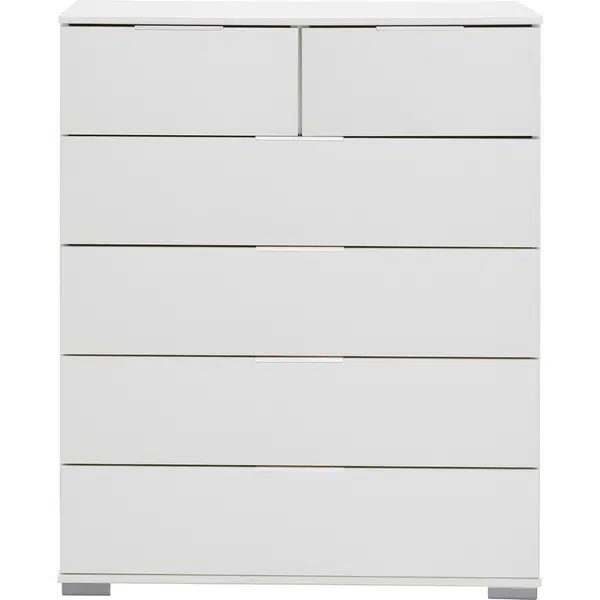 Carryhome KOMODA, bílá, 82/102/42 cm