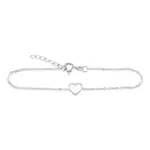 Soliter Půvabný stříbrný náramek se srdíčkem 461 001 01399 04